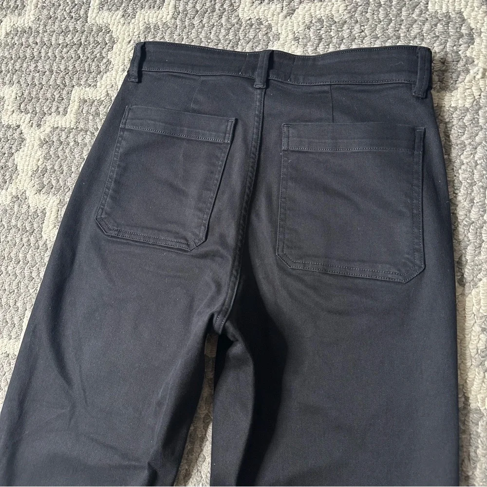 Everlane Black Utility Straight-Leg Crop Pants Size 6 Long / Tall - Picture 6 of 9